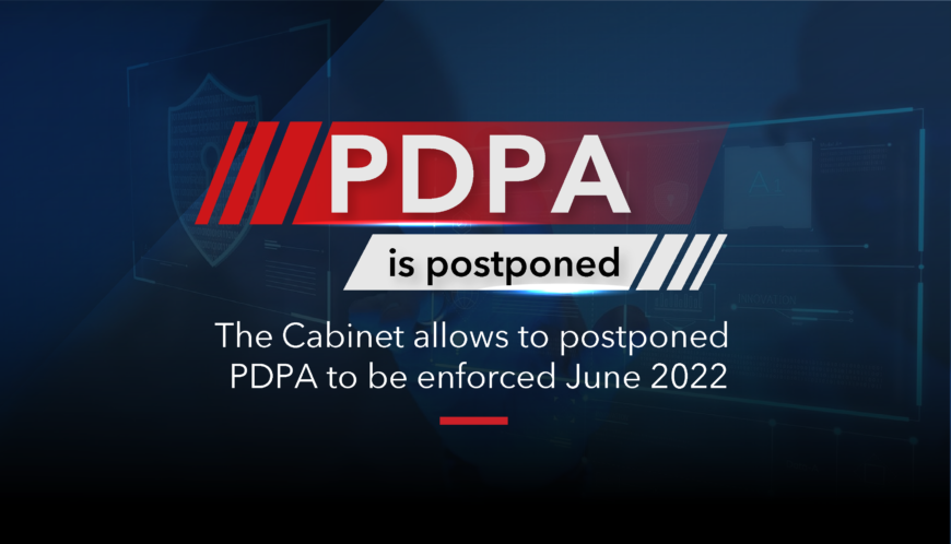 PDPA PDPA postponed to June 2022