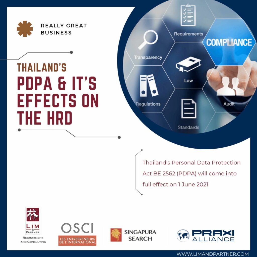 Thailand’s PDPA and it’s effects on the HRD